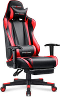 Gaming Chair with Footrest, Ergonomic Computer Game Desk Chair,